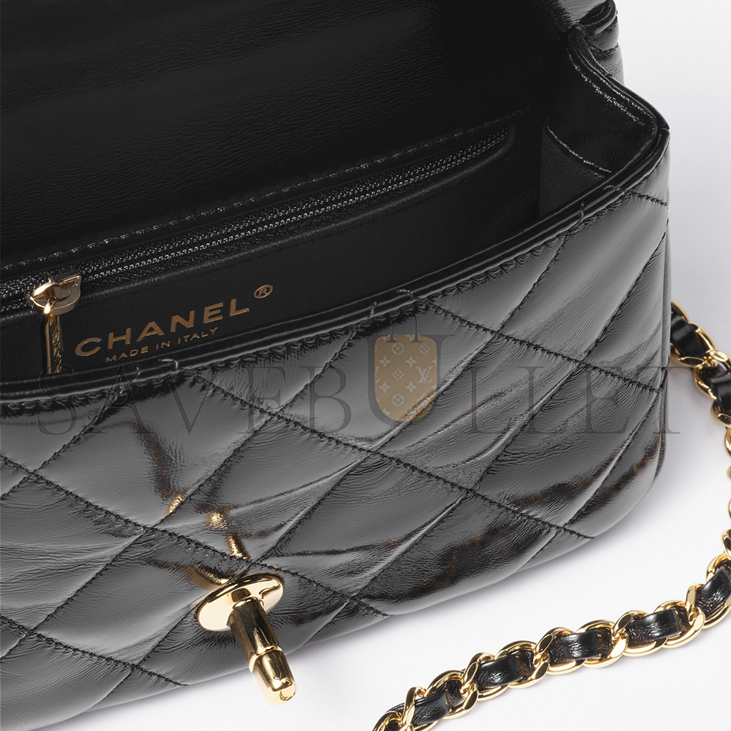 CHANEL MASTER MINI FLAP BAG WITH TOP HANDLE AS5032 (19*14*8cm)